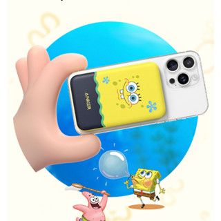 Anker SpongeBob SquarePants ได้รับอนุญาตอย่างเป็นทางการ MagGo Magnetic Absorption Wireless Power Bank 5000mAh