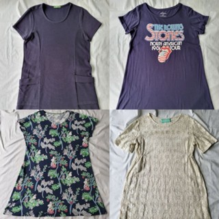 เดรสมูมิน Moomin Uniqlo UT cotton on the rolling stones เดรสลายดอก ใส่แล้วน่ารัก มือสอง เดรสลูกไม้ ชุดทำงาน