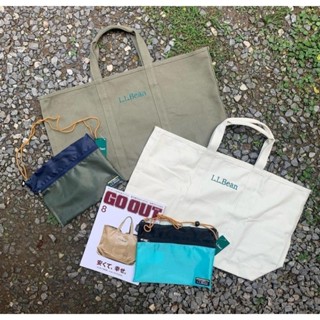 กระเป๋า L.L.Bean Grocery Tote White Pouch