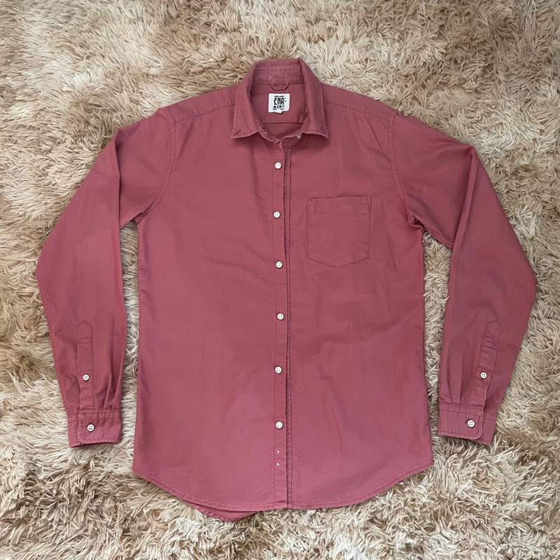[ส่งต่อ] เสื้อเชิ้ตสีชมพู Size S แบรนด์ ERAWON