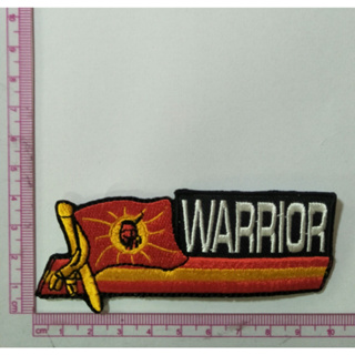 อาร์ม ตัวรีดติดเสื้อ อาร์มปัก Patch ตกแต่งเสื้อผ้า หมวก กระเป๋า โลโก้ WARRIOR