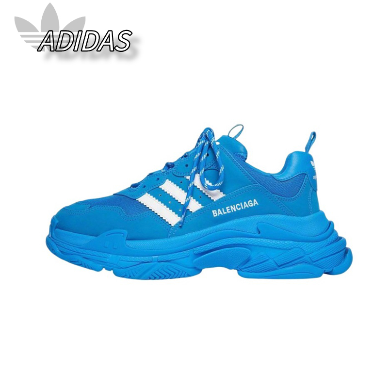 Adidas x Balenciaga Blue รองเท้าผ้าใบแท้ 100%