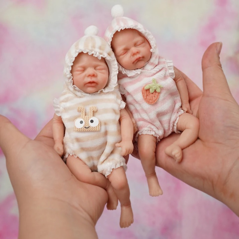 [Pre-Order] Reborn baby Twin ตุ๊กตาทารก ซิลิโคนทั้งตัว 6 inch