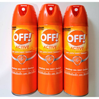 OFF! Active Insect Repellent 1 Spray ออฟ! แอคทีฟ อินเซคท์ รีเพลเลนท์ 1 สเปรย์กันยุง ขนาด 170 g.