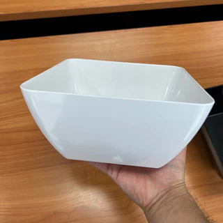 SB Melamine ชามสลัดสี่เหลี่ยมมุมมน สำหรับใส่เครื่องปรุง ผัก ขนาด 7.5, 9.5 นิ้ว B874
