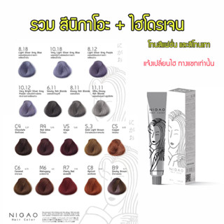 Nigao นิกาโอะ 250 ml. #สีโทนเทา #สีแฟชั่น สีผม ยาย้อมผม ครีมเปลี่ยนสีผม