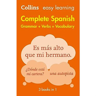 Easy Learning Spanish Complete Grammar, Verbs and Vocabulary (3 books in 1)