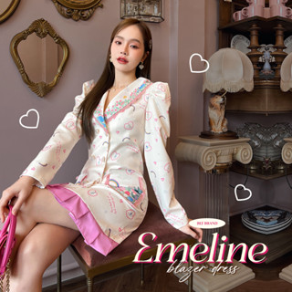 R159 Emeline : Blazer Dress เดรสเบลเซอร์ลายน่ารัก