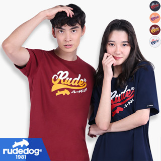 rudedog เสื้อยืดผู้ชาย เสื้อยืดผู้หญิง รุ่น Rude Retro ของแท้ 100% รู้ดด็อก