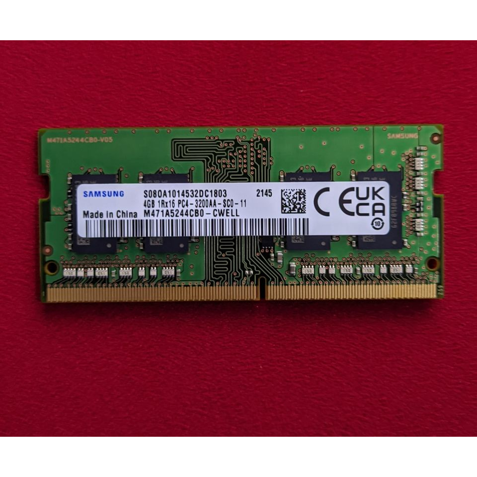 Samsung DDR4 3200 SO-DIMM 4GB 1Rx16 RAM