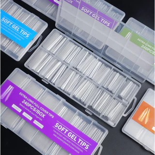 PVC เล็บปลอมต่อเล็บ แบบยาวพิเศษ Soft gel tips extra long