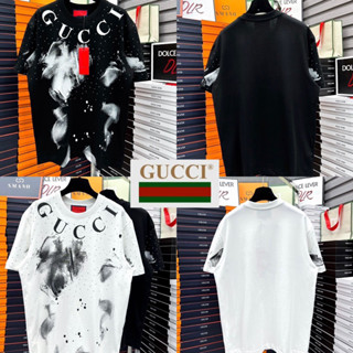 GUCCI T-SHIRT UNISEX 🖤🤍 เสื้อยืด Gucci 🏷️Hiend 1:1 cotton 💯 ร้านค้าจัดส่งไว