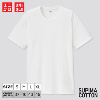 เสื้อยืดแขนสั้น Uniqlo Supima Cotton - 00 White