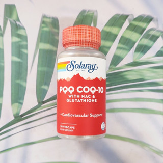 PQQ Plus CoQ-10 with NAC &amp; Glutathione 30 VegCaps (Solaray®) พีคิวคิว คิวเทน แนค กลูต้าไธโอน