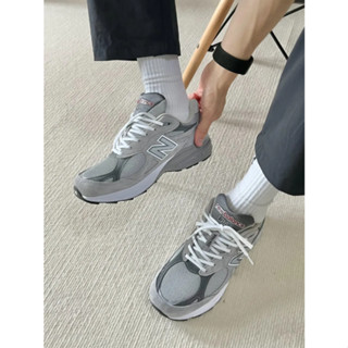 New Balance NB 990 v3 Yuan Zu grey ของแท้ 100 % sneakers Running shoes style man Woman