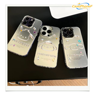 ✨ส่งของขวัญ✨เคส for iPhone 11 14 Pro Max Case for iPhone 12 13 ป้องกันการตก การป้องกัน พื้นผิวกระจก การ์ตูน แฟชั่น