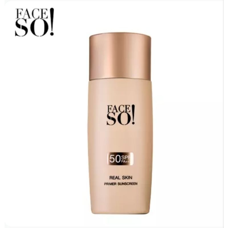 ลด 100.- ในไลฟ์ เฟสโซ! เรียล สกิน ไพรเมอร์ ซันสกรีน SPF 50 PA+++ ไพรเมอร์กันแดด Face so! Real Skin Primer Sunscreen
