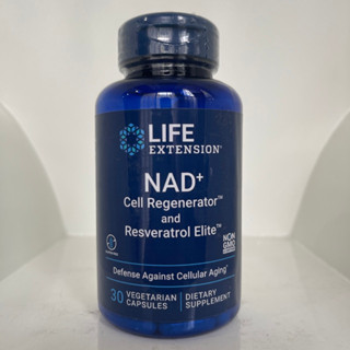 ซ่อมแซม DNA ผลิตพลังงานให้แก่เซลล์ในร่างกาย Life Extension, NAD+ Cell Regenerator และเรสเวอราทรอล 30แคปซูลมังสวิรัติ