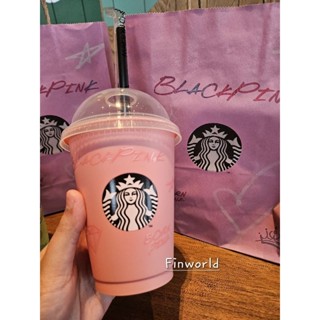 😍พร้อมส่งแล้วจ้า😍 แก้ว Blackpink​ Starbucks​ reuseable​ cup **Limited edition 🖤🩷
