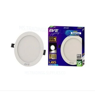 ดาวน์ไลท์ EVE PANEL CIRCLE LED 15 วัตต์ WARMWHITE 6 นิ้ว กลม สีขาว