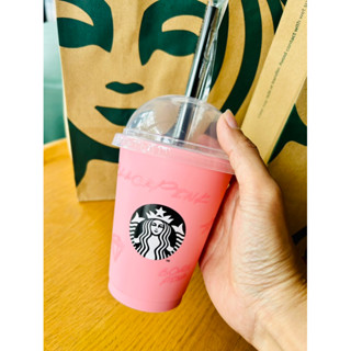 (พร้อมส่ง) แก้ว STARBUCKS X BLACKPINK แก้ว BLACKPINK REUSABLE CUP