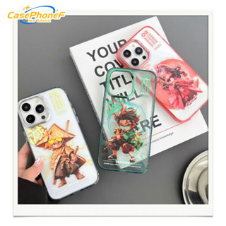 ✨ส่งของขวัญ✨เคส for iPhone 11 14 Pro Max Case for iPhone 12 13 ป้องกันการตก การป้องกัน การ์ตูน โปร่งแสง สไตล์วรรณศิลป์