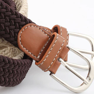 [W0091] เข็มขัด ผ้ายืดได้ ลายเชือกถัก Belts ใช้ได้ทั้งผู้ชายหญิง