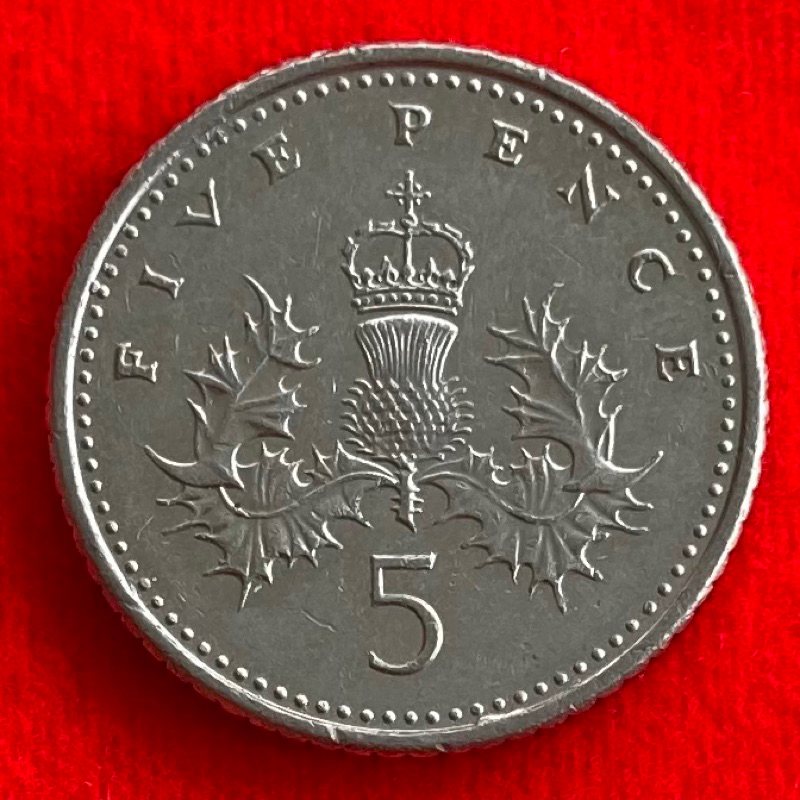 🇬🇧 เหรียญอังกฤษ​​ United Kingdom 5 pence ปี 2003 เหรียญต่างประเทศ