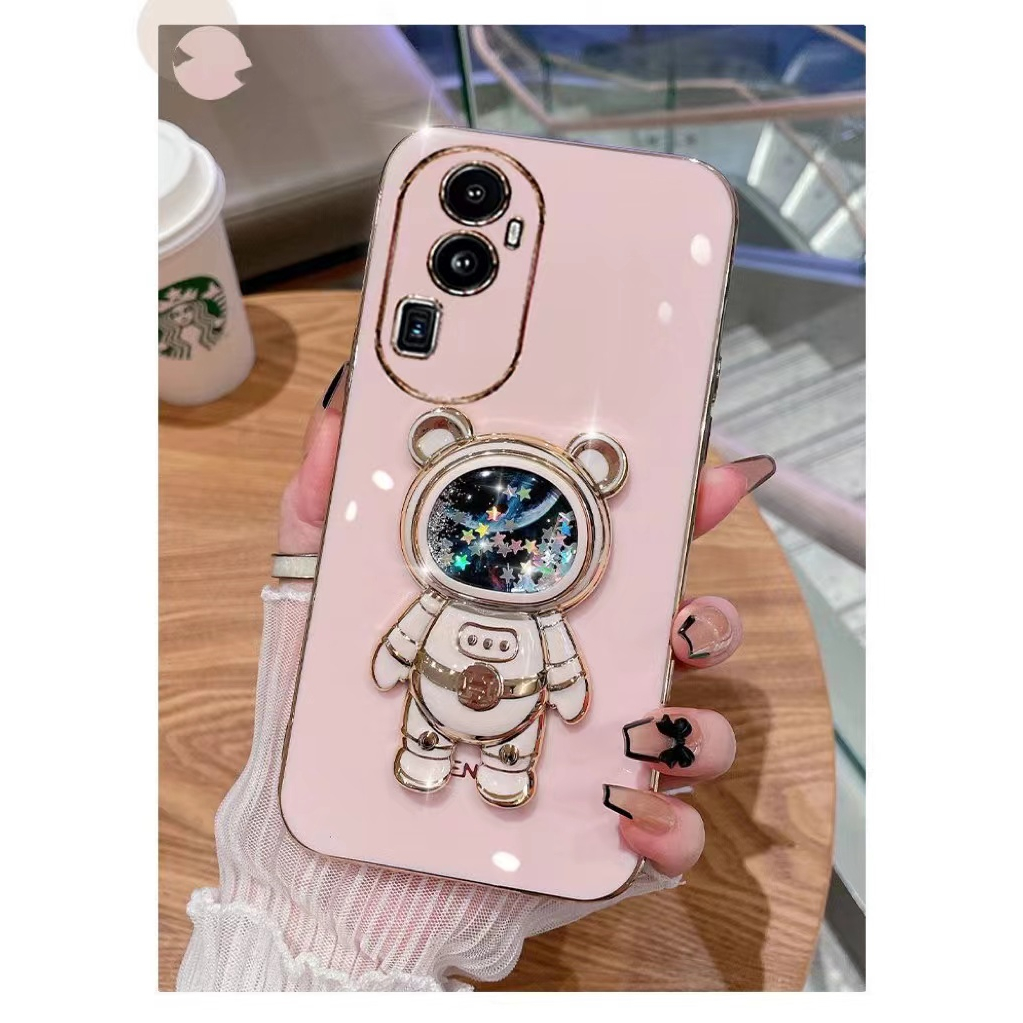 เคส เคสโทรศัพท์ ขาตั้ง อวกาศ ตู้น้ำ สำหรับรุ่น oppo reno10 reno10pro reno10proplus A76 A96 เคสฝาหลัง แบบน่ารัก สวย นิ่ม