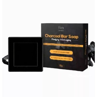 สบู่ชาโคล ELVA CHAROAL SOAP 30g.ทำให้ผิวพรรณขาวสะอาดหมดจด