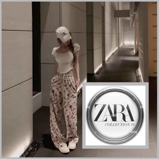 กางเกงผ้าผู้หญิงขายาว ทรงหวานแหวว Zara