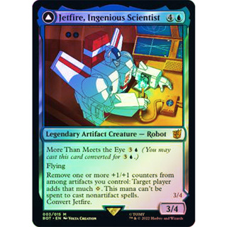 [MTG] Jetfire, Ingenious Scientist [BOT] [BLUE] [MYTHIC] [FOIL] [ENG] (การ์ดเมจิค / Magic the Gathering)