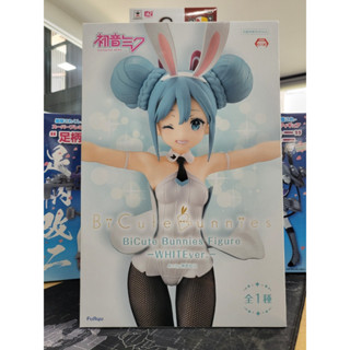 Furyu Figure - Hatsune Miku BiCute Bunnies Figure White Version Figure Lot Japan ฟิกเกอร์มิกุ