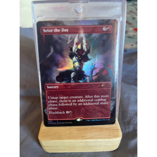 การ์ด MTG Seize the Day Foil Red Magic the Gathering EDH รุ่น Secret Lair สภาพ Nm