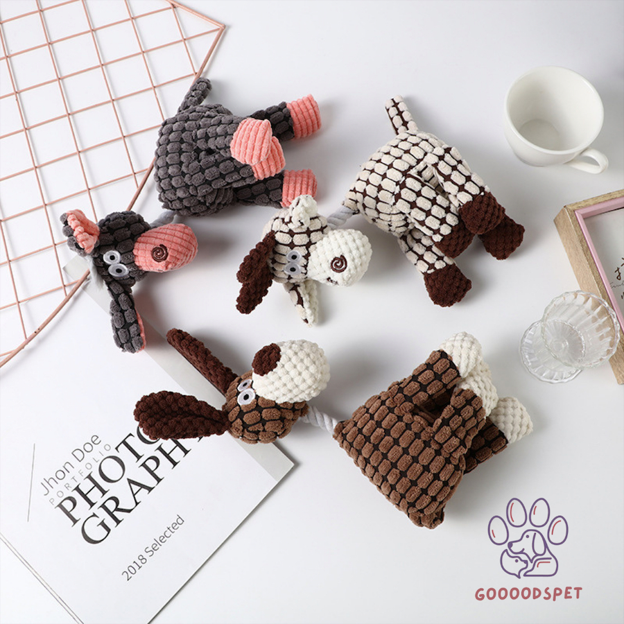 ตุ๊กตานุ่มนิ่ม มีเสียง I พร้อมส่งถูกที่สุดใน shopee ของเล่นสุนัขและแมว