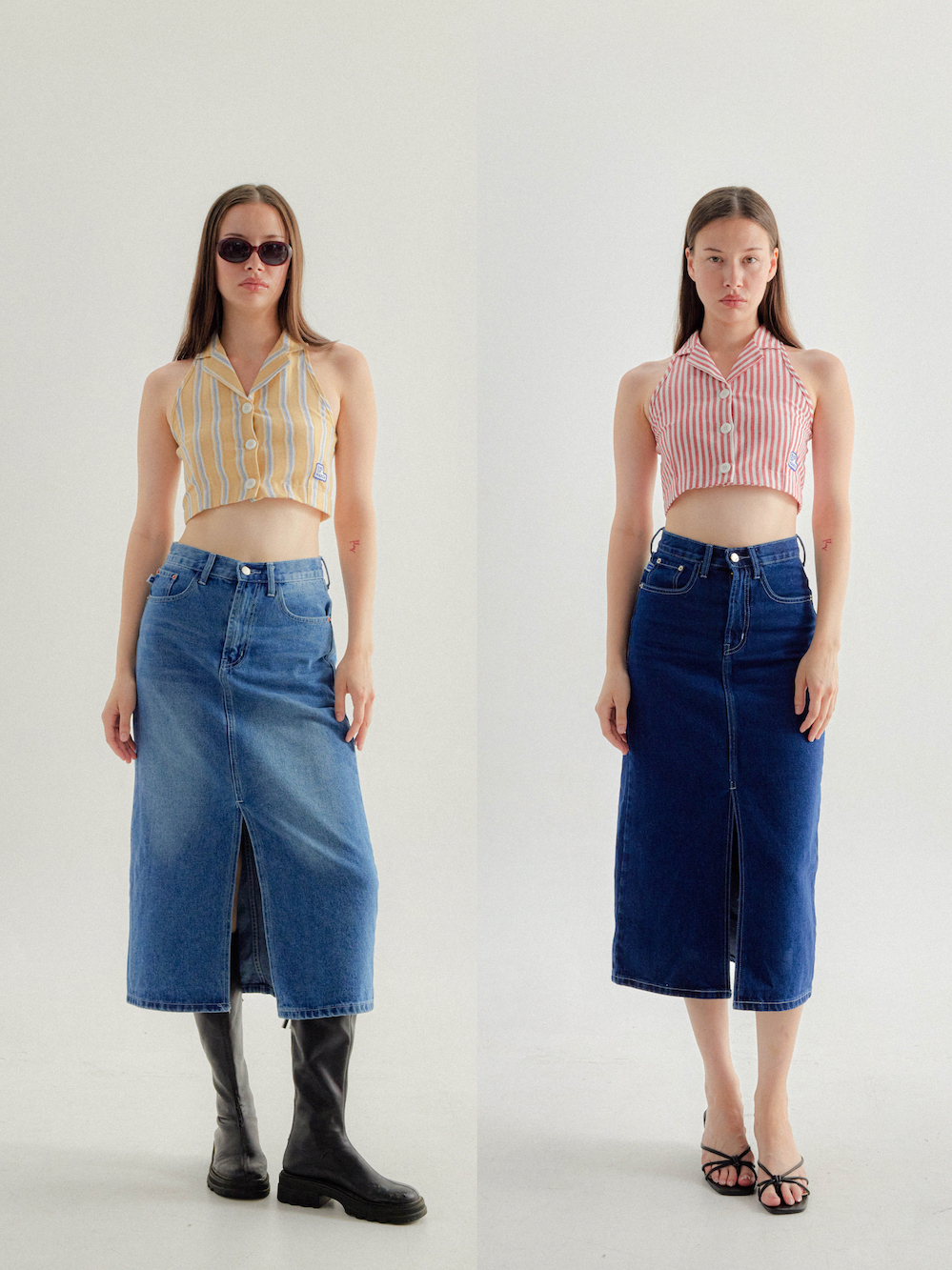 ENDOFMARCH | MAXI SKIRT JEANS กระโปรงยีนส์ยาว เอวต่ำ
