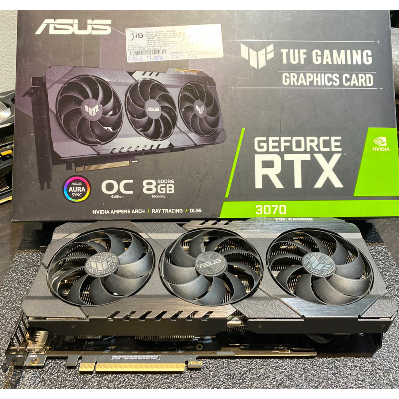 VGA (การ์ดจอ)ASUS TUF RTX3070 O8G GAMIMG - 8GB GDDR6