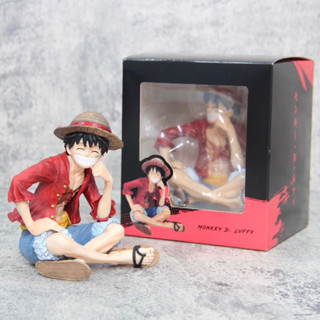 ลูฟี่ One Piece Monkey D Luffy So Happy Sitting PVC Figure 13cm