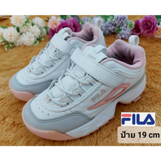 รองเท้าเด็กหญิง  Fila ป้าย 19 cm ใหม่กริบ