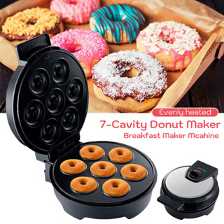 220V ไฟฟ้า MINI Donut Maker Non-Stick Donut Machine เบเกอรี่ DIY Donut อาหารเช้า Maker สำหรับเด็กอุปกรณ์ครัว