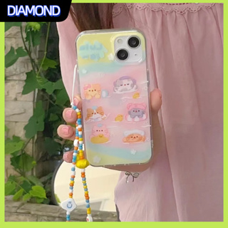 💲คูปองเคลม💲เคสไอโ case for iphone 11 12 แมวชอบว่ายน้ำ เคส 14 13 12 11 pro max ซิลิโคนเหลวป้องกันการตกหล่น