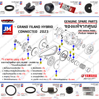 (BJK) ชุดห้องสายพาน, ชุดบำรุงรักษาห้องสายพาน เเท้ศูนย์ YAMAHA GRAND FILANO HYBRID CONNECTED 2023