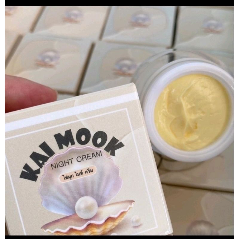 KAIMOOK  ครีมไข่มุก ไนท์ครีม!!! พร้อมส่งคะ กดสั่งที่ระบบได้เลยนะจ๊ะ