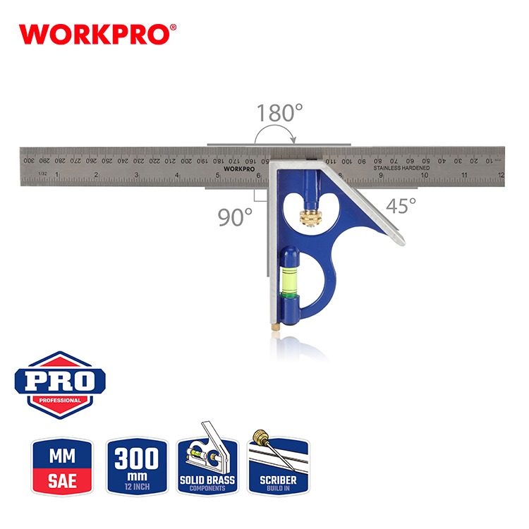 WORKPRO ฉากวัดไม้อเนกประสงค์, ไม้บรรทัดฉากสามเหลี่ยม อลูมิเนียม, ไม้บรรทัดสแตนเลส ราคา ถูกที่สุด ดีลบีเคเค แกลเลอรีภาพที่ 5