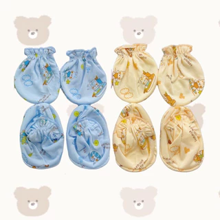 1 เซต (20 บาท)ถุงมือ 2 ชิ้น ถุงเท้า 2 ชิ้น ลายเข้าเซต