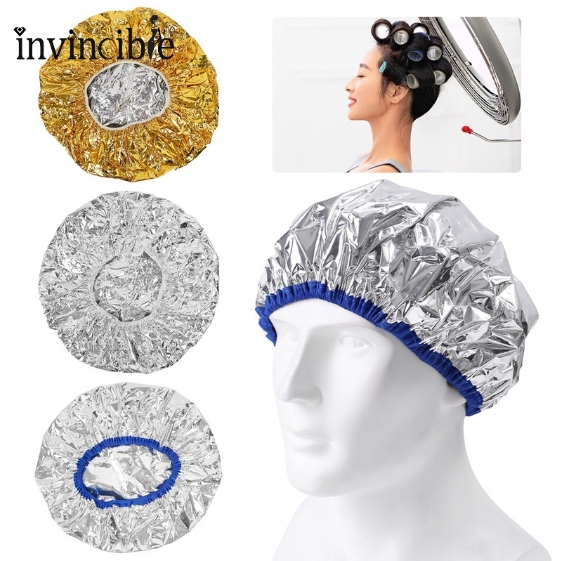หมวกฟอยล์คลุมผม อลูมิเนียมฟอยล์ กันน้ำ กันความร้อน บางพิเศษ 1 ชิ้น ( คละสี )