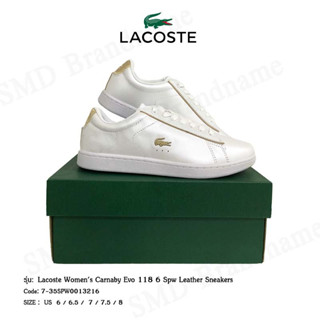 Lacoste รองเท้าผ้าใบ รุ่น Lacoste Womens Carnaby Evo 118 6 Spw Leather Sneakers Code: 7-35SPW0013216