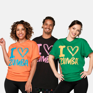 Destination Zumba Tee - One Size (เสื้อยืดฟรีไซส์ออกกำลังกายซุมบ้า)