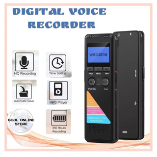 ราคาพร้อมส่ง Voice Recorder เครื่องอัดเสียง/เครื่องบันทึกเสียง 8GB/32GB เสียงดี ชัดมาก วิธิเครื่องอัดเสียงง่าย