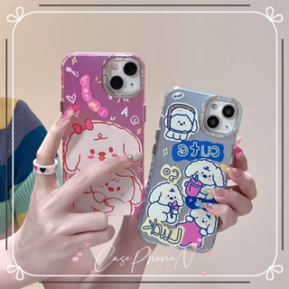 🔥สไตล์ใหม่🔥เคสไอโฟน iphone 11 14 Pro Max น่ารัก การ์ตูน ลูกสุนัข ปกป้องเต็มที่  เคส iphone 12 13 Pro Case for iPhone